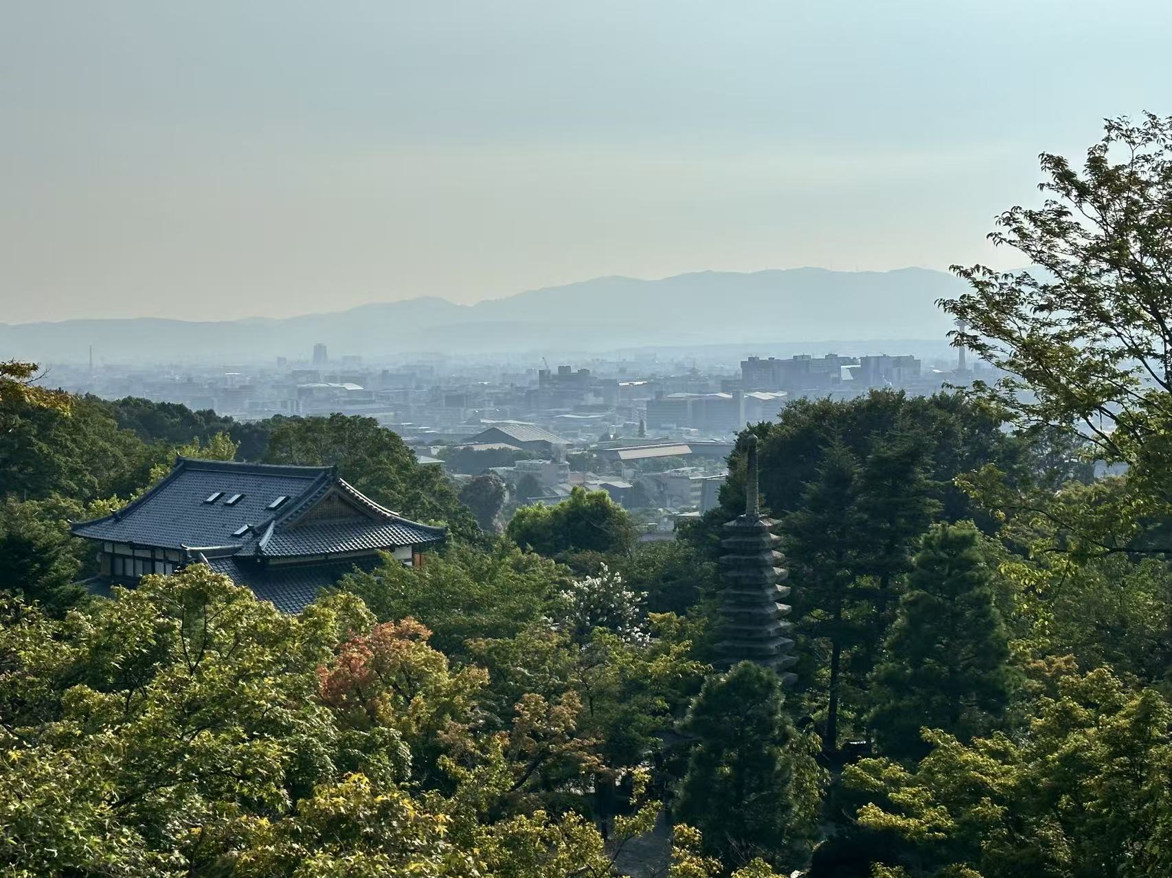 清水寺的京都全景